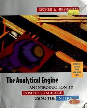 Cover of: The analytical engine by Rick Decker