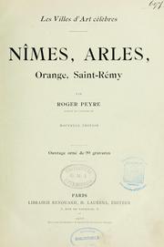 Cover of: Nîmes, Arles, Saint-Rémy