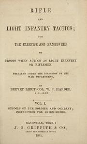 Cover of: Rifle and light infantry tactics by William Joseph Hardee