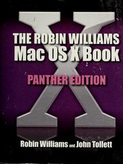 Cover of: The Robin Williams Mac OS X book: Panther edition