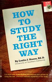 Cover of: How to study the right way