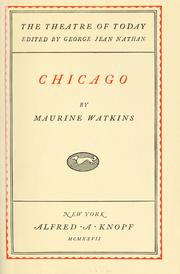 Cover of: Chicago by Maurine Watkins