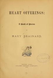 Cover of: Heart offerings by Mary Brainard