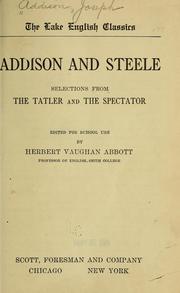 Cover of: Addison and Steele by Joseph Addison