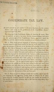 Cover of: Laws of Congress in regard to taxes, currency and conscription, passed February 1864.