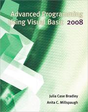 Cover of: Advanced programming using Visual Basic 2008