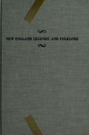 Cover of: New England legends and folklore