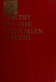 Cover of: Poetry of the Victorian period