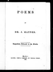 Cover of: Poems