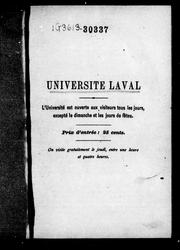 Cover of: Université Laval by Université Laval