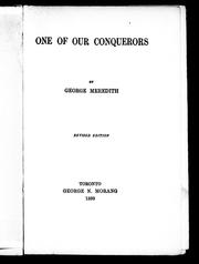 Cover of: One of our conquerors