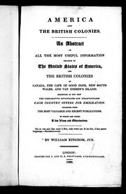 America and the British colonies by William Kingdom