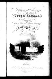 Cover of: Statistical account of Upper Canada: compiled with a view to a grand system of emigration