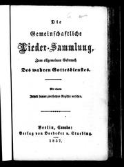 Die Gemeinschaftliche Lieder-Sammlung