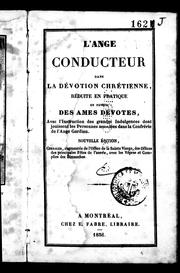 Cover of: L'ange conducteur dans la dévotion chrétienne by Jacques Coret