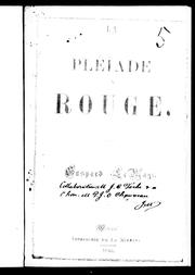 Cover of: La Pléïade rouge