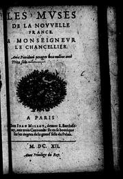 Cover of: Les muses de la Nouvelle France: à Monseigneur le chancellier