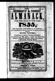 Cover of: The Merchants' & farmers' almanack for the year of Our Lord, 1855 by 