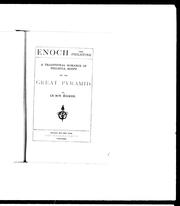 Cover of: Enoch, the Philistine: a traditional romance of Philistia, Egypt and the Great Pyramid