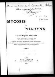 Cover of: Mycosis du pharynx