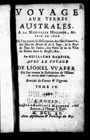 Cover of: Voyage aux Terres australes à la Nouvelle Hollande, &c., fait en 1699 by William Dampier
