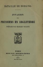 Cover of: Bataille de Dorking: invasion des Prussiens en Angleterre