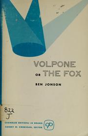 Cover of: Volpone by Ben Jonson