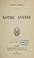 Cover of: Notre avenir.