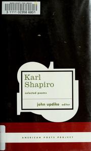 Cover of: Selected poems by Karl Jay Shapiro