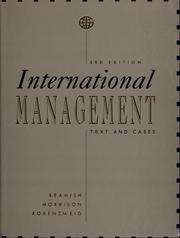 Cover of: International Managemant