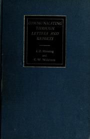 Cover of: Communicating through letters and reports by J. H. Menning