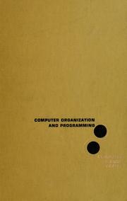 Cover of: Computer organization and programming by C. William Gear