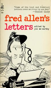 Cover of: Fred Allen's letters by Fred Allen