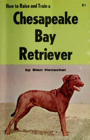 Cover of: how to raise & train a chesapeake bay retriever by stan henschel