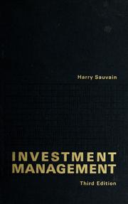 Investment management by Harry Charles Sauvain