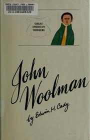 Cover of: John Woolman by Edwin Harrison Cady