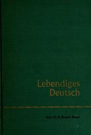 Cover of: Lebendiges Deutsch
