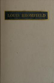 Cover of: Louis Bromfield by David D. Anderson