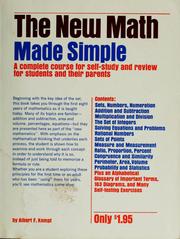 Cover of: The new math made simple | Albert F. Kempf