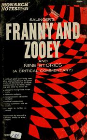 Cover of: Salinger's Franny and Zooey, and Nine stories: a critical commentary