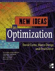 Cover of: New Ideas in Optimisation (Advanced Topics in Computer Science) by David Corne, Marco dorigo, Fred Glover