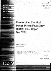 Cover of: Results of an Electrical Power System Fault Study (CDDF Final Report No. N06)