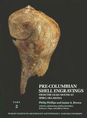 Cover of: Pre-Columbian shell engravings: from the Craig Mound at Spiro, Oklahoma