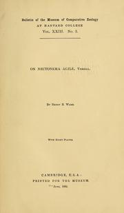 Cover of: On Nectonema agile, Verrill