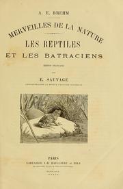 Cover of: Merveilles de la nature by Alfred Edmund Brehm