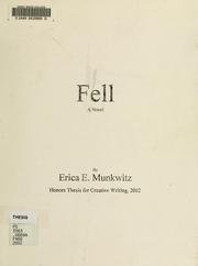 Cover of: Fell: a novel