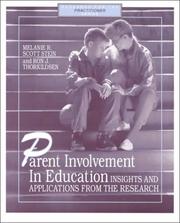 Cover of: Parent Involvement in Education: Insights and Applications from the Research (Research for the Practitioner Series.)
