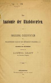Zur Anatomie der Rhabdocoelen by Graff, Ludwig von