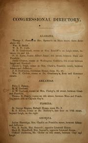 Cover of: Congressional directory