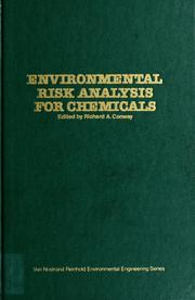 Cover of: Environmental risk analysis for chemicals